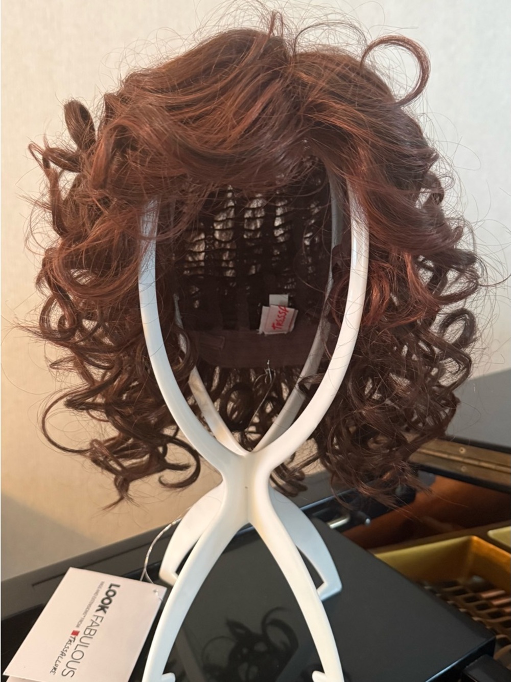 Allure Synthetic Curly Wig - Chestnut Brown with Subtle Auburn Highlights - Picture 2 of 11